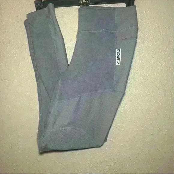 Gymshark True Texture Workout Leggings in Periwinkle Steel Blue Medium - Picture 5 of 7